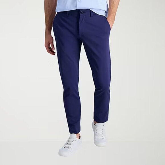 Haggar Sport Travel Mens Comfort Waistband Fit Flat Front Pant - Sz 36W x 29L - Picture 1 of 3